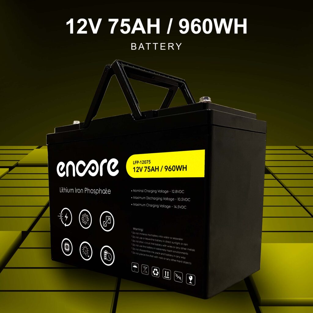 12V 75AH / 950WH Encore Battery