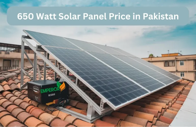 650 Watt Solar Panel Price in Pakistan